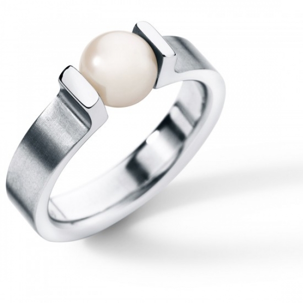 spannringe mit weißer perle humphfrey schmuck